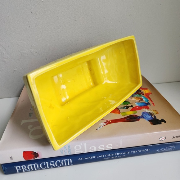 Vintage Yellow Rectangular Planter - Picture 7 of 9